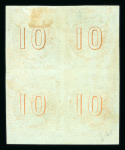 Stamp of Greece » Large Hermes Heads » 1861 Paris print 10L Red-orange on greenish blue, Paris print: mint
