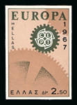 Stamp of Greece » Greece Kingdom 1935 to 1967 1967 Europa: 2.50D die proof in light blue, blue and