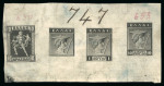 Stamp of Greece » 1911 Engraved Issue 1911 Engraved Issue: Attractive assembly of die proofs