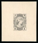 Stamp of Greece » 1901 Flying Mercury & 1902 Metal Issue 1902 Metal Value: 1D die proof in black on thick card,