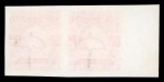 Stamp of Indian States » Cochin 1933-38 10a Blue imperf proof pair, very fine and scarce