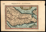 Stamp of India 1700s map of southern India showing malabar area and