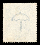 Stamp of Indian States » Cochin 1922-29 2p on 3p blue double surcharge, perf 14, fine