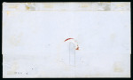 Stamp of Argentina » Argentine Confederation Confederation 1860s 10c green bisect cover