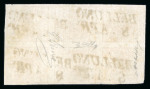 Stamp of Austria » Lombardy Venetia Lombardo Veneto 1851 5c block of six on cover
