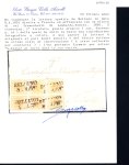 Stamp of Austria » Lombardy Venetia Lombardo Veneto 1851 5c block of six on cover