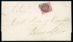Stamp of Argentina » General issues 1862-64 Escuditos 1864 outer letter sheet written from La Paz