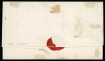 Stamp of Argentina » General issues 1862-64 Escuditos 1864 outer letter sheet written from La Paz
