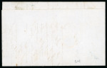 Stamp of Argentina » General issues 1862-64 Escuditos 1864 outer letter sheet to Uruguay