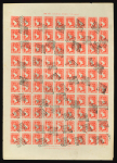 Stamp of India » 1854 Lithographs 1854 1a forgery sheet, reference copy, rarely offered