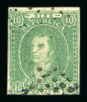 Stamp of Argentina » General issues 1864 Rivadavia Watermark set of three used