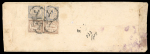 Stamp of Indian States » Alwar 1877 Native cover with 1/2a Ultramarine (2) and 1a
