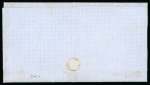 Stamp of Argentina » General issues 1865 Rivadavia 1866 5c entire Tucuman cancel