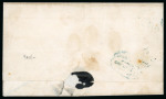 Stamp of Argentina » General issues 1865 Rivadavia two 5c cover tied blue Concordia