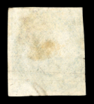 Stamp of India » 1855-1946 De La Rue and later Crown Colony Issues 1856-65 1/2a Blue QV imperf stamp, used, fine and rare.