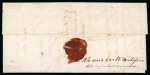 Stamp of Argentina » General issues 1865 Rivadavia 10c green thick paper on cover