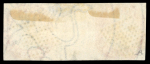 Stamp of India » 1854 Lithographs 1854 4a blue and red Second printing pair with wavy