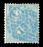 Stamp of India » Foreign Settlements in India » Danish Indian Settlements 1865 1/2a Blue cancelled with "C / 152" of Tranquebar,