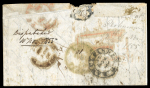 Stamp of India » 1854 Lithographs 10 Nov 1855 cover with 1/2a Blue (SG8a) 1854 lithograph