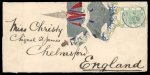 Stamp of Hong Kong 1865-1907, group of 13 covers/cards incl. 1888 printed