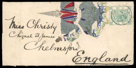 Stamp of Hong Kong 1865-1907, group of 13 covers/cards incl. 1888 printed