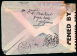 Stamp of Argentina » Airmails / Air Post Argentina 1943 (22 Janv) crash mail cover to Switzerland