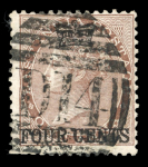 Stamp of Malaysia » Straits Settlements Straits Settlements 1867-91, small collection of mostly used QV issues incl. 1867 Crown ovtps
