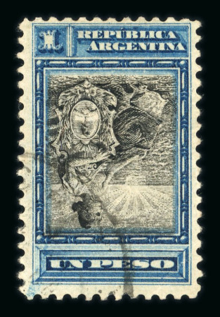 Stamp of Argentina » General issues Argentina 1899-1903 Liberty 1p inverted centre used