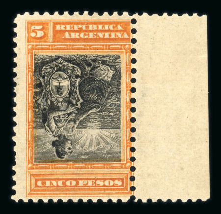 Stamp of Argentina » General issues Argentina 1899-1903 Liberty 5p inverted centre unused