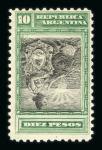 Stamp of Argentina » General issues Argentina 1899-1903 Liberty 10p inverted centre unused