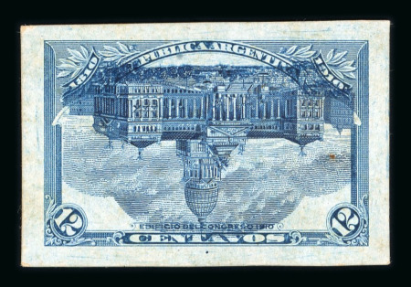 Stamp of Argentina » General issues 1910 Centenary 12c inverted centre proof 