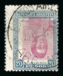 Stamp of Argentina » General issues 1916-20 Jose de San Martin 20p inverted centre