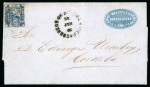 Stamp of Argentina » Buenos Aires Buenos Aires 1858 entire 2p entire to Cordoba