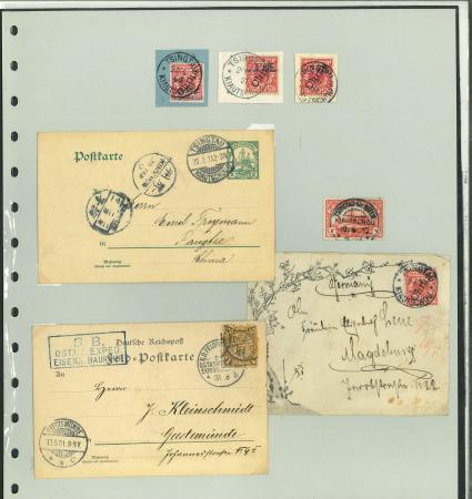 Stamp of China » Foreign Post Offices » German Post Offices 1890s-1900s, collection of covers, cards and used stamps,