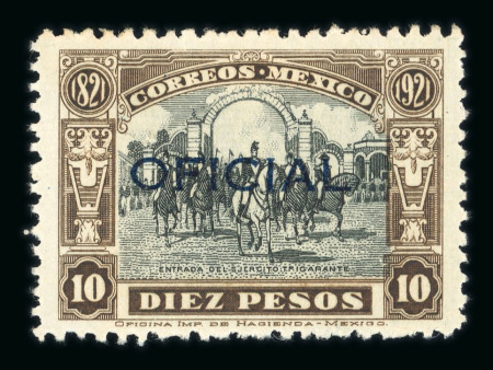 Stamp of Mexico » Officials Mexico Officials 1927-28 10p perf 12 o.g.