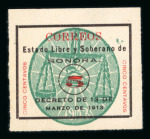 Stamp of Mexico » Later Issues Mexico Civil War Sonora and General Issues collection