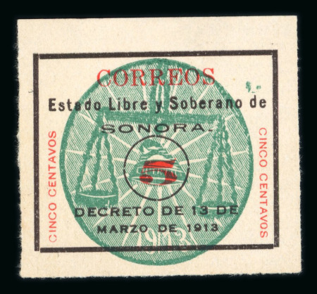 Stamp of Mexico » Later Issues Mexico Civil War Sonora and General Issues collection
