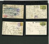 Stamp of Korea 1884-1900s, group incl. 8 cards with noted item being
