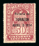 Stamp of Mexico » Later Issues Mexico Civil War 1914 Constitutionalist Victory of torreon set