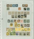 Stamp of Japan Japan 1871-1908, mint & used collection on 8 pages with cancellation interest