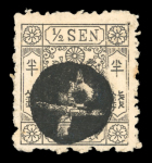 Stamp of Japan Japan 1871-1908, mint & used collection on 8 pages with cancellation interest