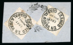 Stamp of Mexico » Guadalajara Mexico Guadalajara 1867 1r and 2r piece
