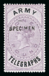 Stamp of Great Britain » Telegraphs 1899 Army Telegraph set of ten values from 1d to £1