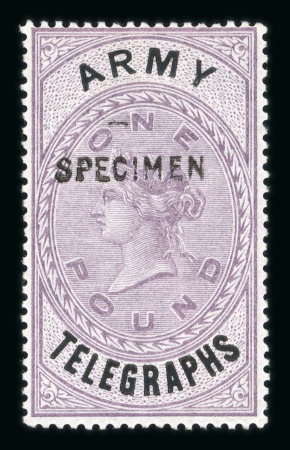 Stamp of Great Britain » Telegraphs 1899 Army Telegraph set of ten values from 1d to £1