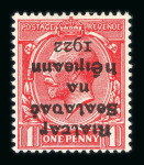 Stamp of Ireland » 1922 (Feb) Dollard Overprints (T1-T14) 1922 Dollard 1d scarlet mint (merest trace of a mount)