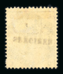 Stamp of Great Britain » 1855-1900 Surface Printed » 1883-84 Lilac & Green Issue 1883-84 1/- dull green with large part o.g. with SPECIMEN