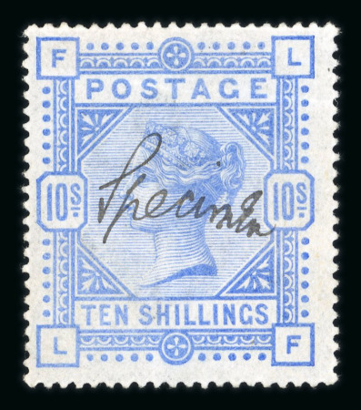 Stamp of Great Britain » 1855-1900 Surface Printed » 1883-84 & 1888 High Values 1883-84 10/- ultramarine on blued paper mint large