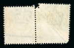 Stamp of Great Britain » King Edward VII » 1902-10 De La Rue Issues 1902-10 1/2d blue-green in unused pair, the left hand
