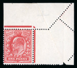 Stamp of Great Britain » King Edward VII » 1911 Harrison & Sons Issues 1911 1d rose-red mint (very lightly mounted) showing