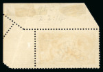 Stamp of Great Britain » King George V » 1913-19 Seahorse Issues 1913 Waterlow 2/6d sepia-brown upper left corner marginal